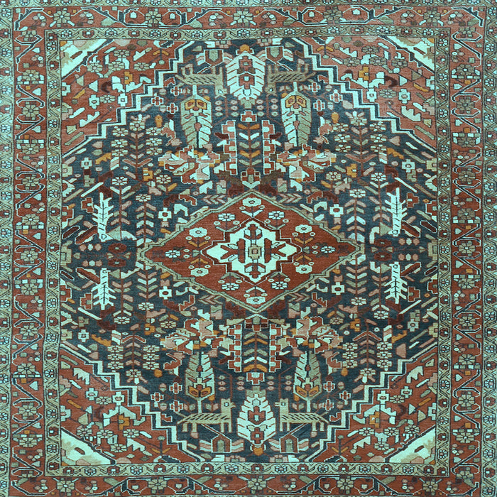 Square Persian Light Blue Traditional Rug, tr3789lblu