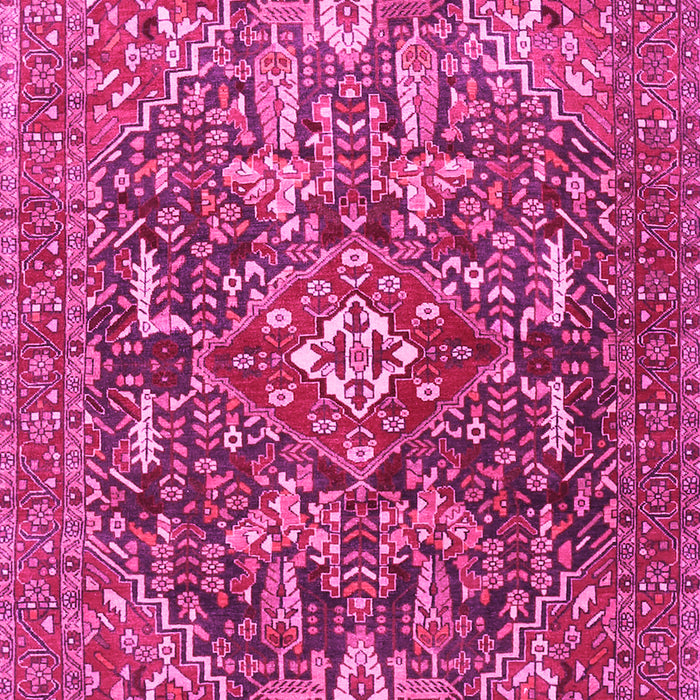 Machine Washable Persian Pink Traditional Rug, wshtr3789pnk
