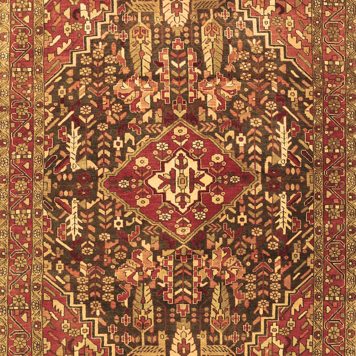 Machine Washable Persian Brown Traditional Rug, wshtr3789brn