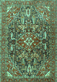 Persian Turquoise Traditional Rug, tr3789turq