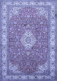 Medallion Blue Traditional Rug, tr378blu