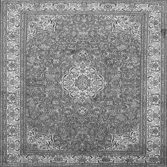 Serging Thickness of Medallion Gray Traditional Rug, tr378gry