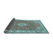 Sideview of Medallion Light Blue Traditional Rug, tr378lblu