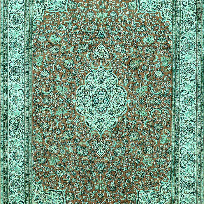 Medallion Turquoise Traditional Rug, tr378turq