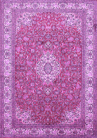 Medallion Purple Traditional Rug, tr378pur