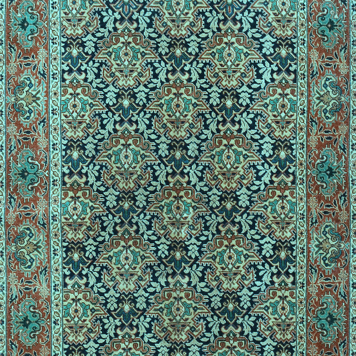 Machine Washable Persian Light Blue Traditional Rug, wshtr3790lblu