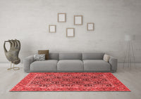 Machine Washable Persian Red Traditional Rug, wshtr3790red