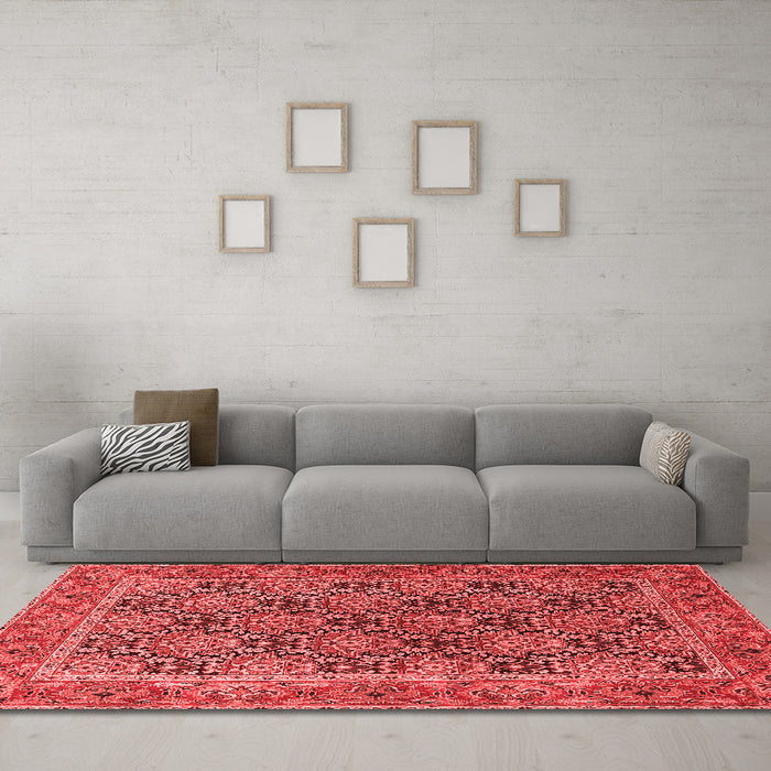 Traditional Red Washable Rugs