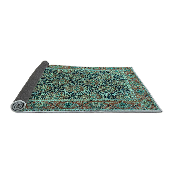 Sideview of Persian Light Blue Traditional Rug, tr3790lblu