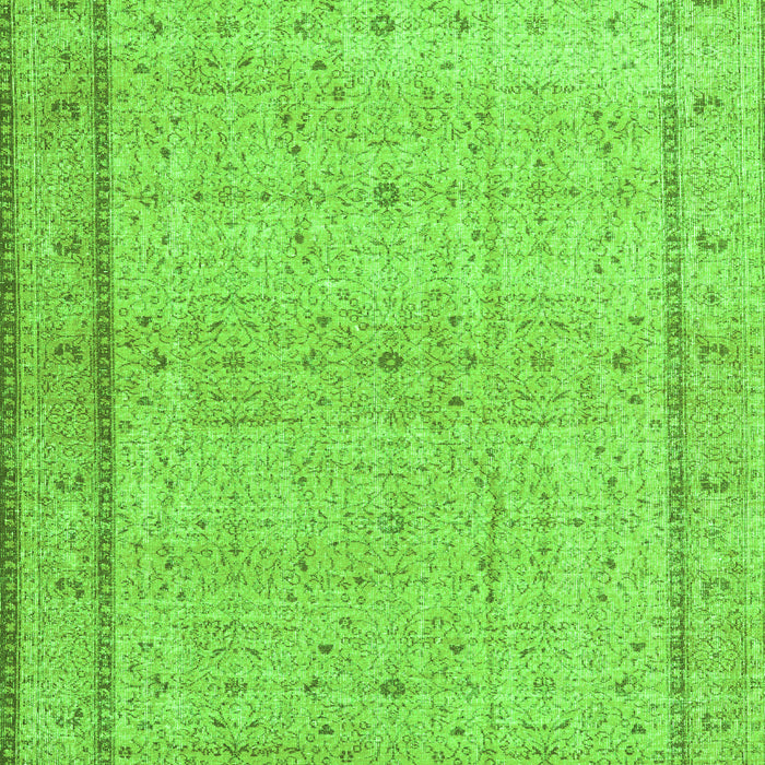 Serging Thickness of Machine Washable Persian Green Traditional Area Rugs, wshtr3791grn