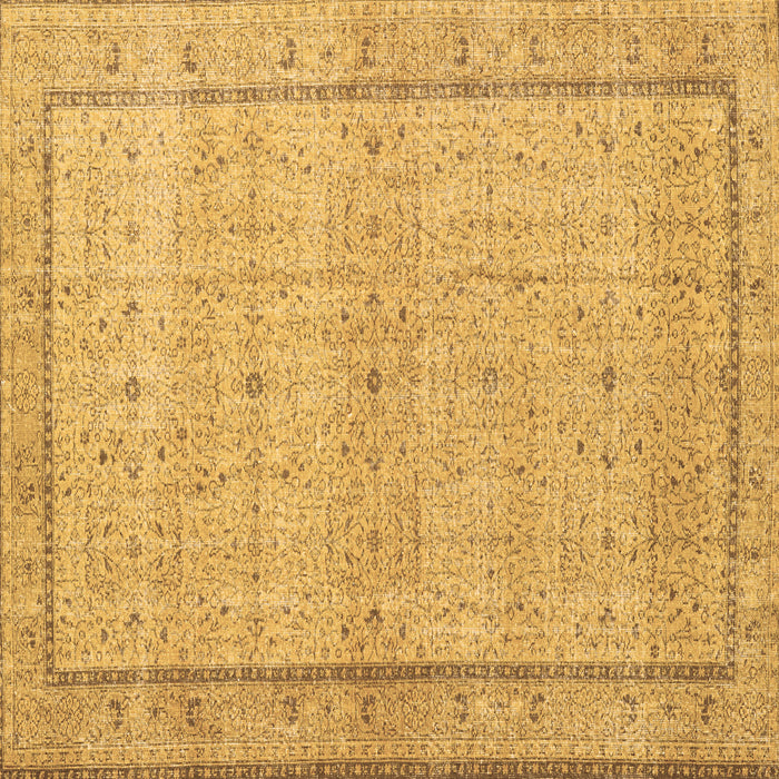 Square Persian Brown Traditional Rug, tr3791brn