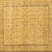Square Machine Washable Persian Brown Traditional Rug, wshtr3791brn