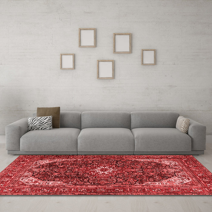 Traditional Red Washable Rugs
