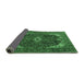 Sideview of Medallion Emerald Green Traditional Rug, tr3792emgrn