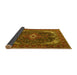 Sideview of Medallion Yellow Traditional Rug, tr3792yw