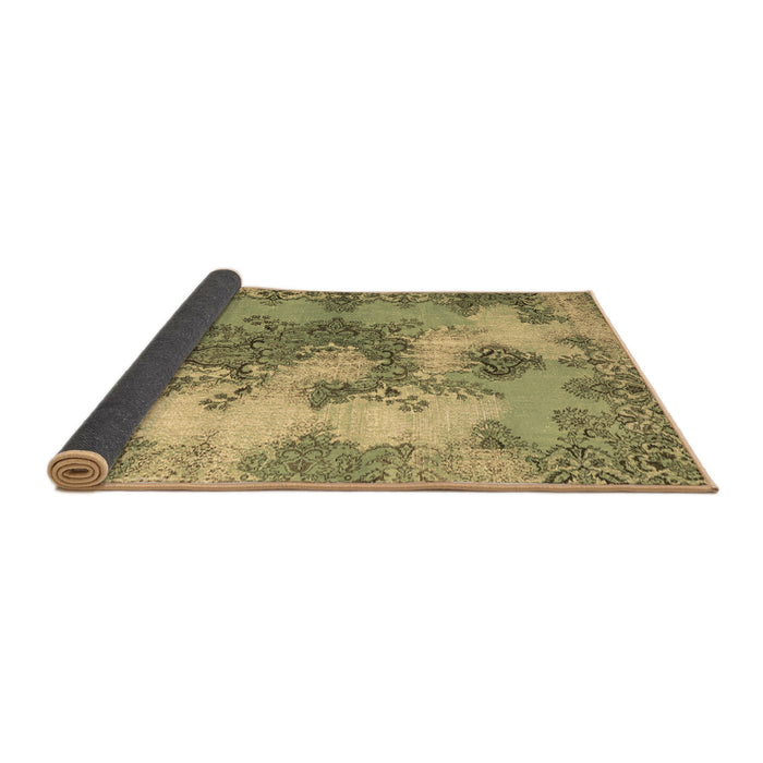 Sideview of Medallion Brown Traditional Rug, tr3793brn
