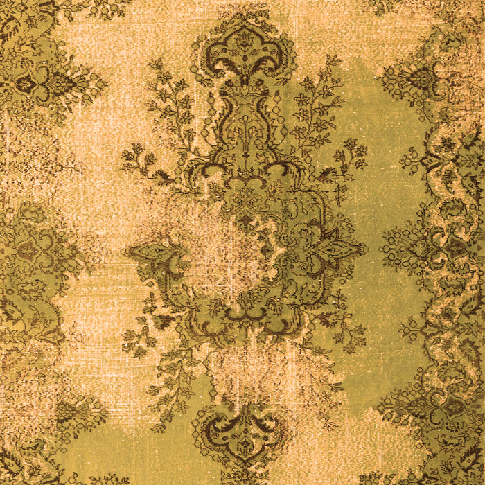 Medallion Orange Traditional Rug, tr3793org