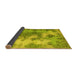 Sideview of Medallion Yellow Traditional Rug, tr3793yw