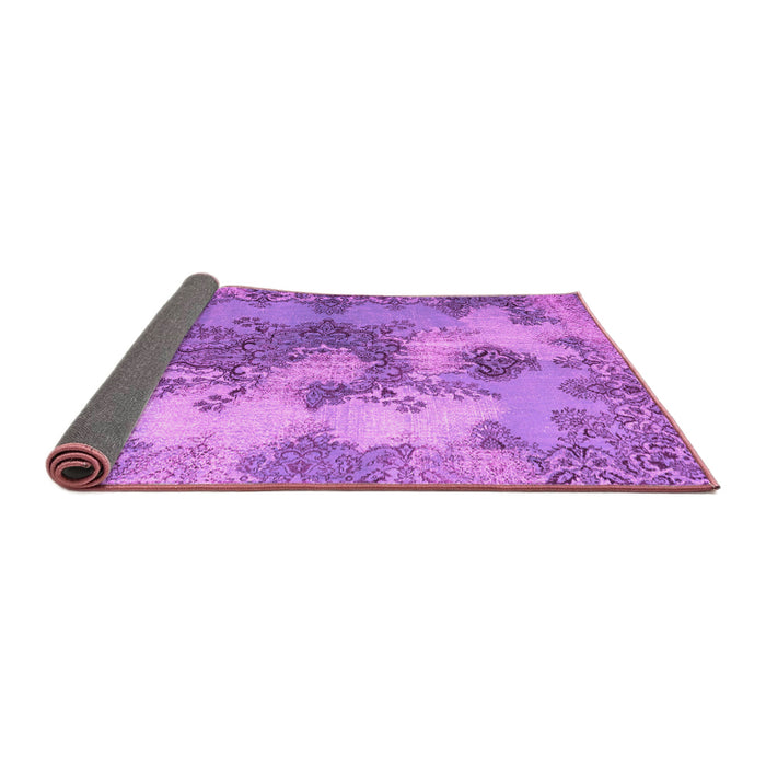 Sideview of Medallion Pink Traditional Rug, tr3793pnk