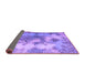 Sideview of Medallion Purple Traditional Rug, tr3793pur