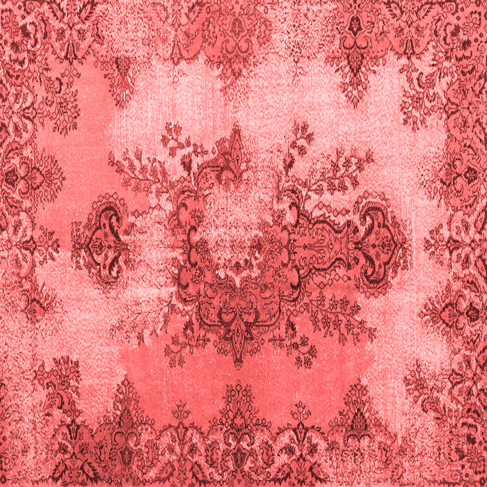 Medallion Red Traditional Rug, tr3793red