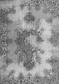 Medallion Gray Traditional Rug, tr3793gry