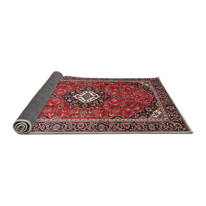Sideview of Traditional Rose Purple Medallion Rug, tr3794