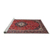 Sideview of Machine Washable Traditional Rose Dust Purple Rug, wshtr3794