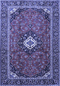 Medallion Blue Traditional Rug, tr3794blu