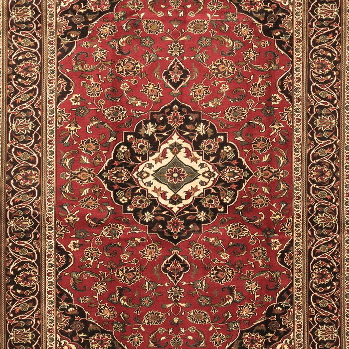 Medallion Brown Traditional Rug, tr3794brn
