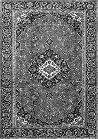 Medallion Gray Traditional Rug, tr3794gry