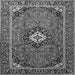 Serging Thickness of Medallion Gray Traditional Rug, tr3794gry