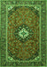 Medallion Green Traditional Rug, tr3794grn