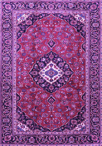 Medallion Purple Traditional Rug, tr3794pur