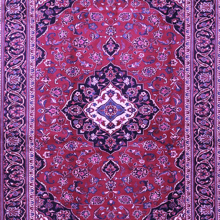 Medallion Purple Traditional Rug, tr3794pur