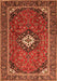 Medallion Orange Traditional Rug, tr3794org