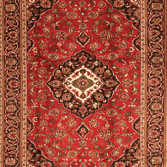 Medallion Orange Traditional Rug, tr3794org