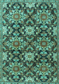 Persian Turquoise Traditional Rug, tr3795turq