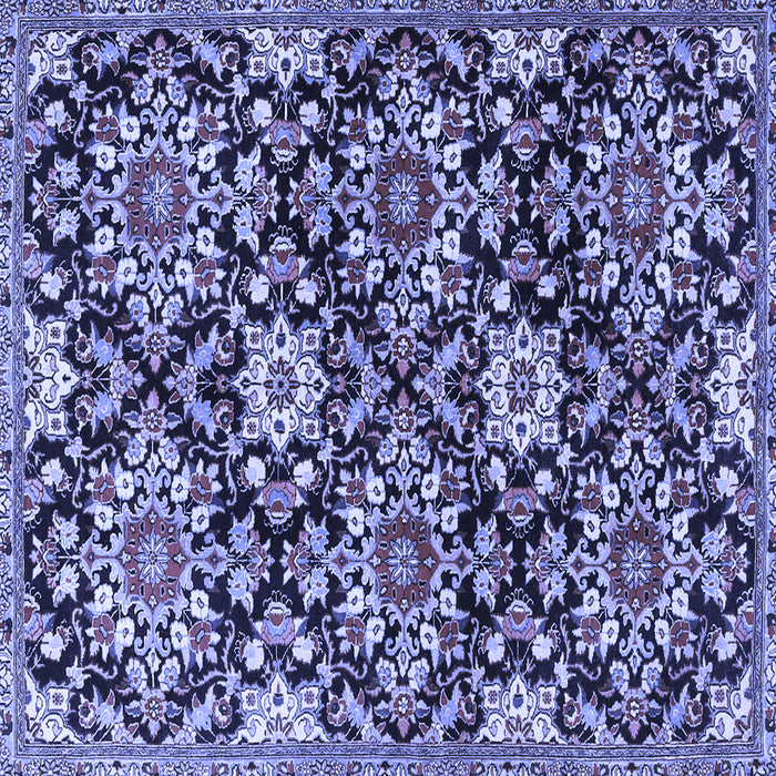 Square Persian Blue Traditional Rug, tr3795blu