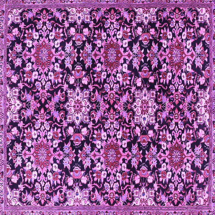 Square Persian Purple Traditional Rug, tr3795pur