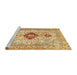 Sideview of Machine Washable Traditional Sedona Brown Rug, wshtr3796