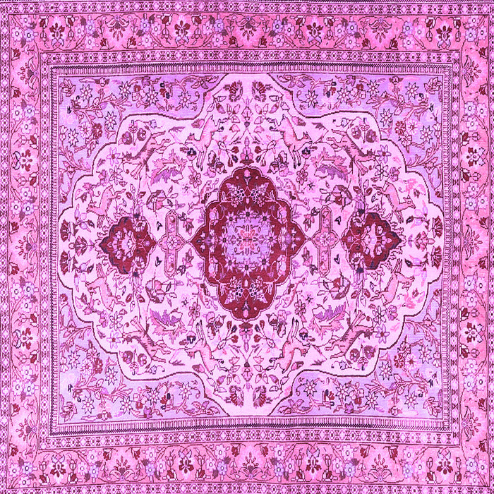 Square Persian Purple Traditional Rug, tr3796pur