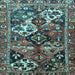 Square Persian Light Blue Traditional Rug, tr3797lblu