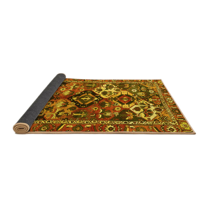 Sideview of Persian Yellow Traditional Rug, tr3797yw