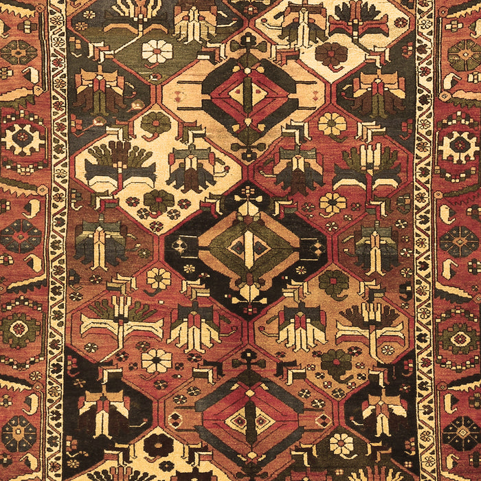Machine Washable Persian Brown Traditional Rug, wshtr3797brn