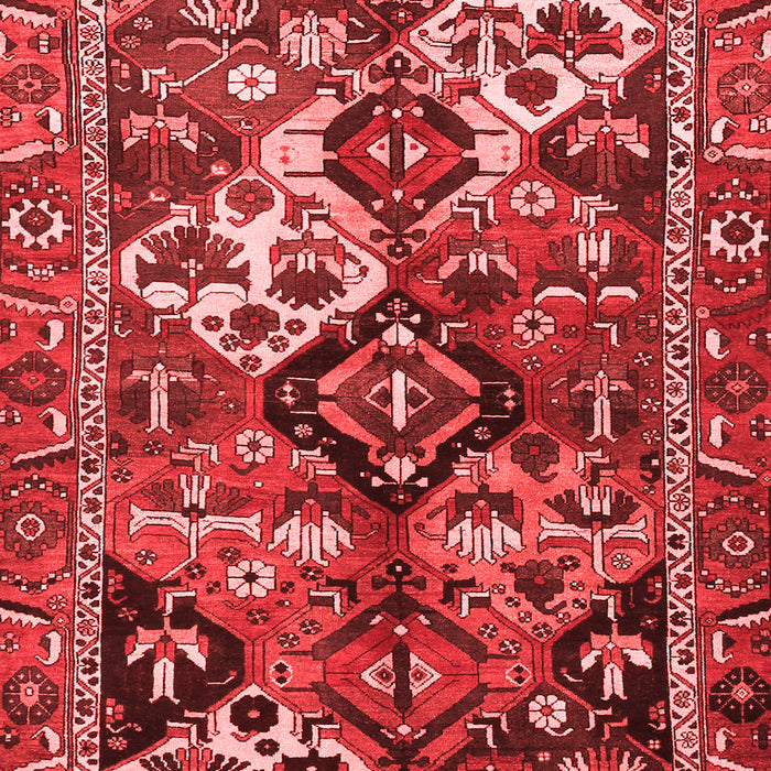 Machine Washable Persian Red Traditional Rug, wshtr3797red