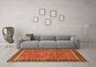 Machine Washable Persian Orange Traditional Area Rugs in a Living Room, wshtr3798org