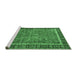 Sideview of Machine Washable Persian Emerald Green Traditional Area Rugs, wshtr3798emgrn