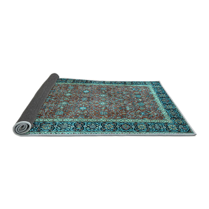 Sideview of Persian Light Blue Traditional Rug, tr3798lblu