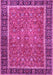 Machine Washable Persian Pink Traditional Rug, wshtr3798pnk